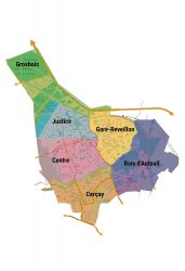 Répartition des quartiers à Villecresnes