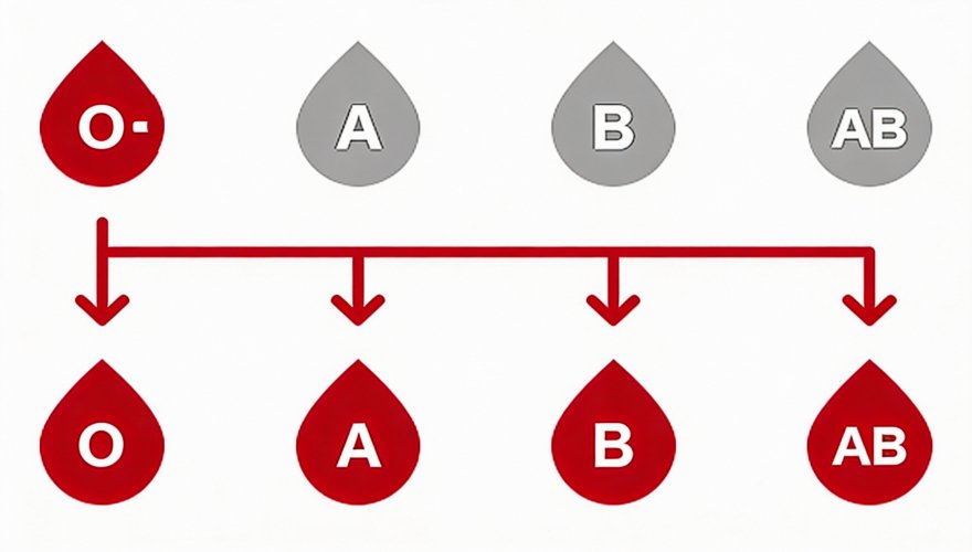 Les donneurs O négatif sont des donneurs universels.