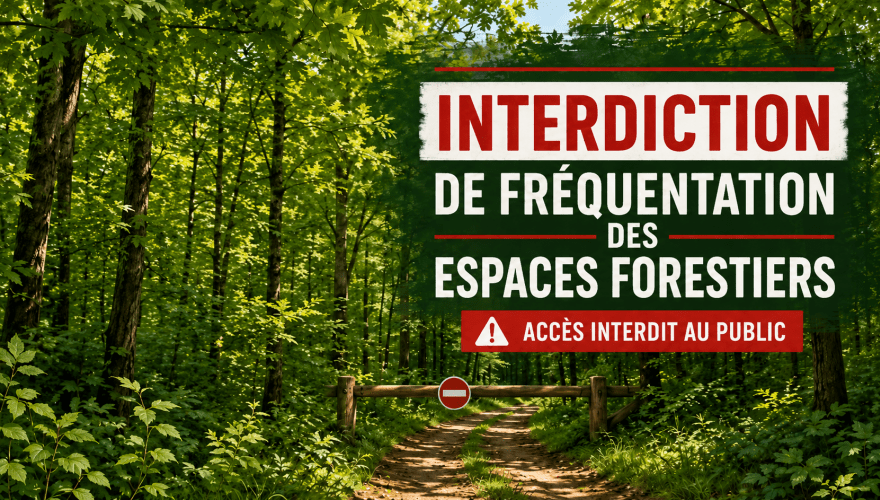 Interdiction de fréquentation des massifs forestiers