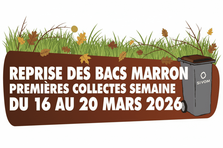 Reprise des collectes des bacs marron